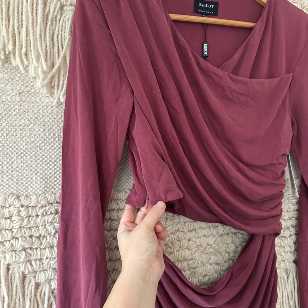 Bardot Rosa Ruched Mini Dress NWT - Picture 5 of 8